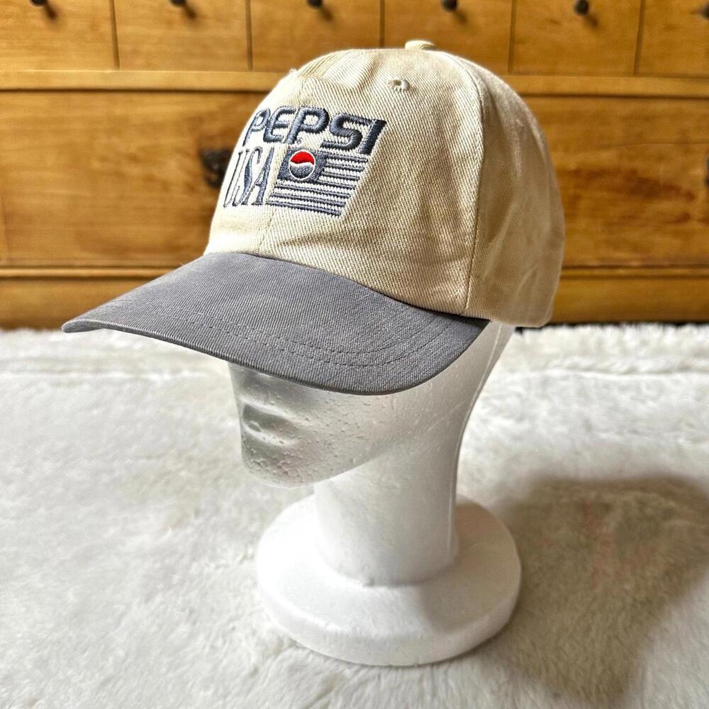 Vintage 90s Pepsi Strapback Hat Adjustable Unisex Retro